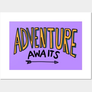 Adventure Awaits - Adventure Travel Lover Quote Posters and Art